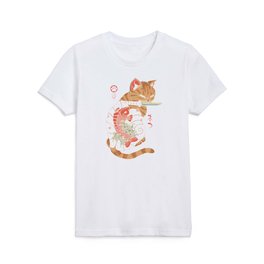 Carp Tattooed Cat Kids T Shirt