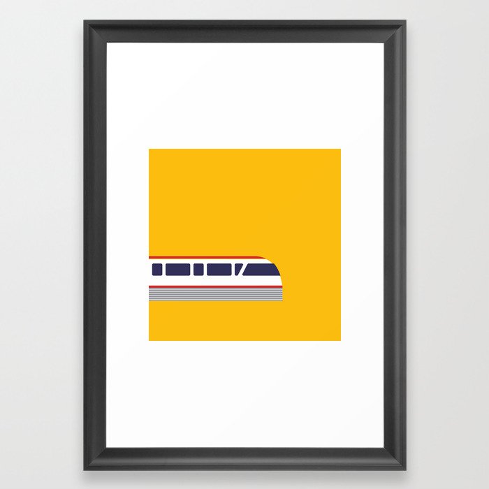 Seattle Monorail Pop Art - Seattle, Washington Framed Art Print