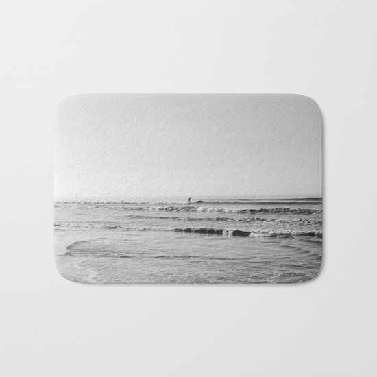 Surfing Monochrome Bath Mat