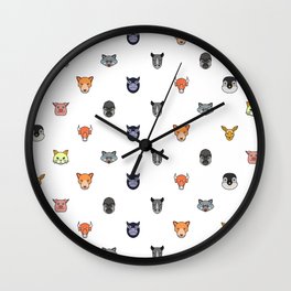 Animal Pattern Nrhd Wall Clock