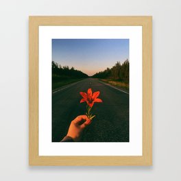 Prairie Tiger Lily Flower Framed Art Print