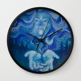 Moon Goddess Wall Clock