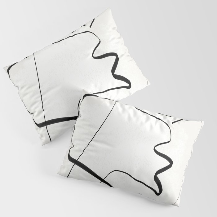 Abstract line art 6 Pillow Sham