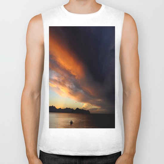 sunset xxxxx Biker Tank