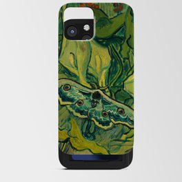 Giant Peacock Moth, 1889 by Vincent van Gogh iPhone Card Case