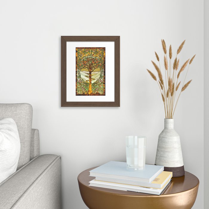 Louis Comfort Tiffany - Decorative stained glass 10. Poster by  Alexandra_Arts