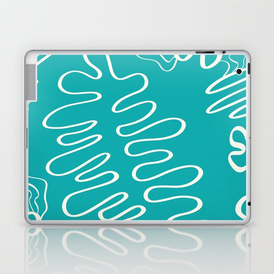 Abstract minimal line fern 7 Laptop & iPad Skin