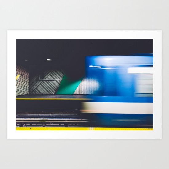 Montreal Subway Metro De Montreal Art Print By Simonsaroche Society6