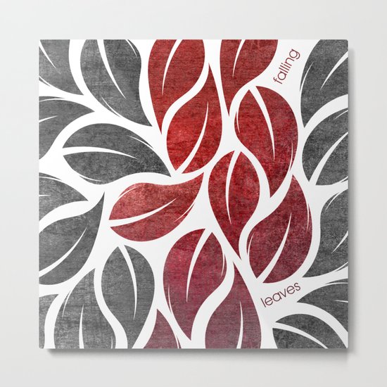 falling leaves IX Metal Print