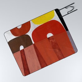 Sophie Taeuber Arp Composition with Arc Patterns Picnic Blanket
