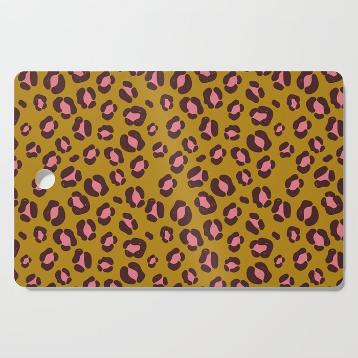Cute leopard / cheetah skin seamless pattern, abstract animal background, vector illustration.Stylish  vector  design  Cutting Board