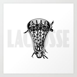 Lacrosse Negative Art Print