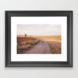 Country Roads | South Dakota Landscape Photography Framed Art Print