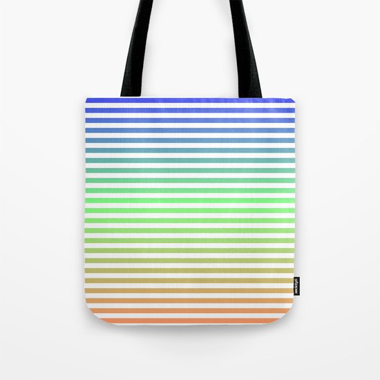 Beach Blanket Blue/Green/Orange Tote Bag