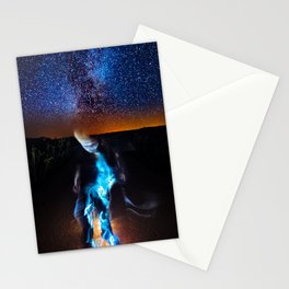 The Pleiadian Grey Stationery Card