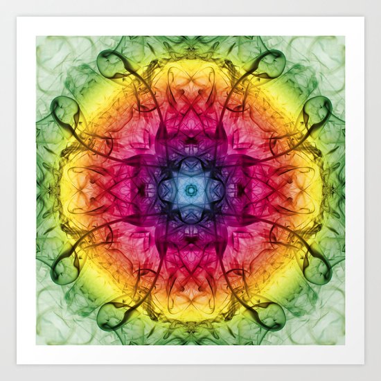 Smoke Art 12 Art Print
