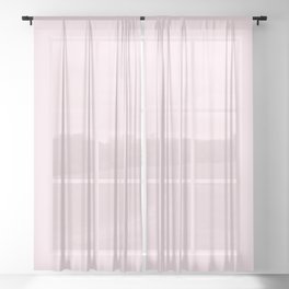 Pink Fabric Sheer Curtain