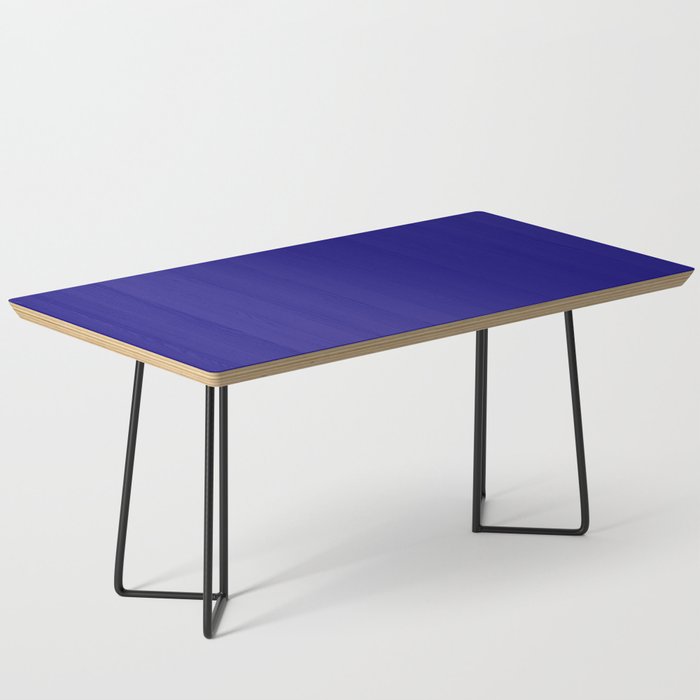 Dark Imperial Blue solid color modern abstract pattern  Coffee Table