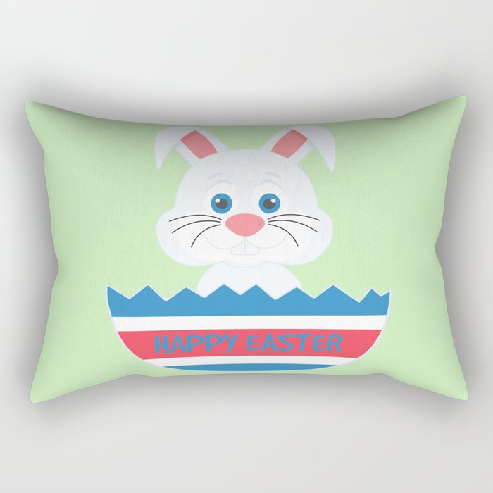 A cute easter egg bunny Rectangular Pillow