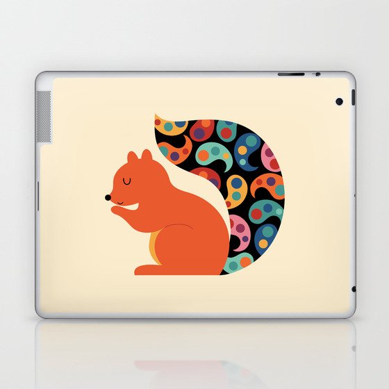 Paisley Squirrel Laptop & iPad Skin