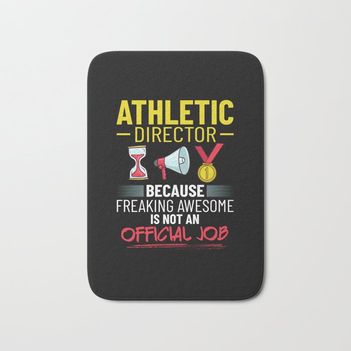 Athletic Director Training Coach Program Team Bath Mat