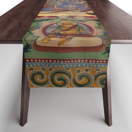 Mahakala Buddhist Thangka Table Runner