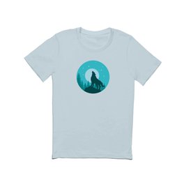 the wolf roars at the full moon T Shirt