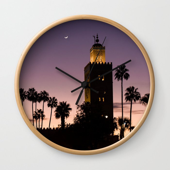 Koutoubia Moon - Marrakech Wall Clock