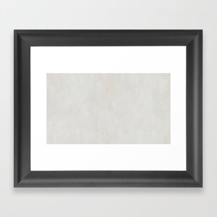 White Wall Framed Art Print