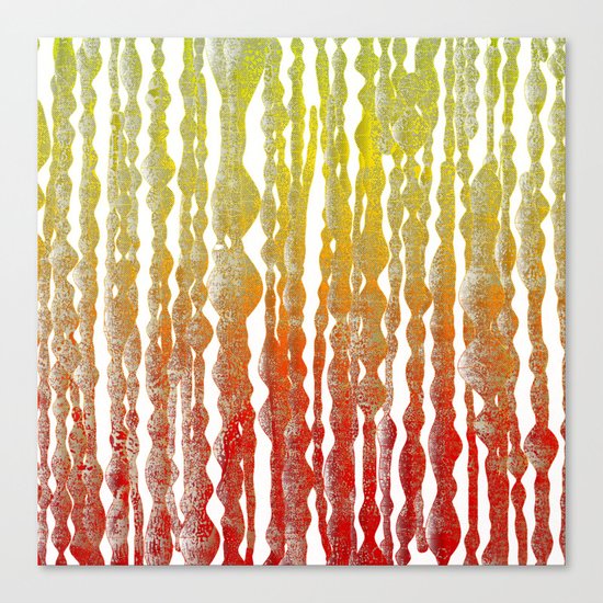 psychedelic stripes - red Canvas Print