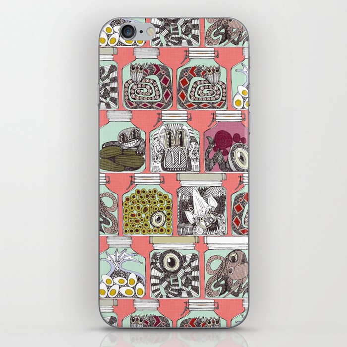 weird pickles coral iPhone Skin