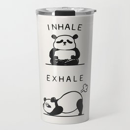 Inhale Exhale Panda Travel Mug