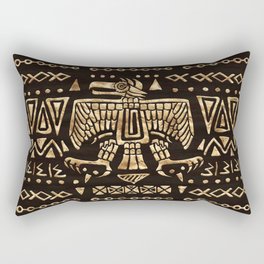 Aztec Golden Eagle Deity  Rectangular Pillow