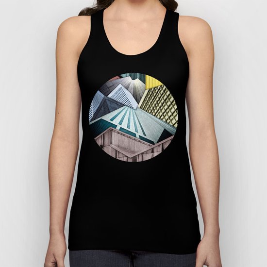 Angles of City Structures Unisex Tank Top