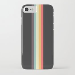 Minimal Classic Rainbow Retro Stripes - Tipua iPhone Case