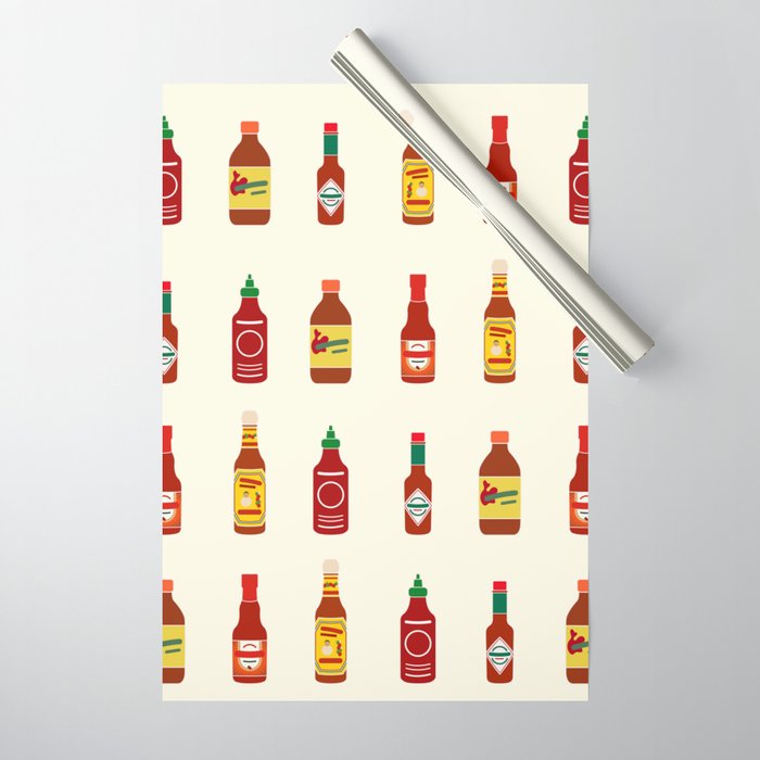 Hot Sauces Wrapping Paper
