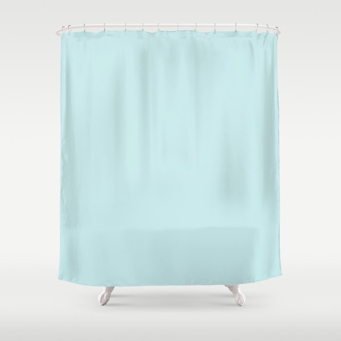 Classic Duck Egg Pale Aqua Blue Shower Curtain