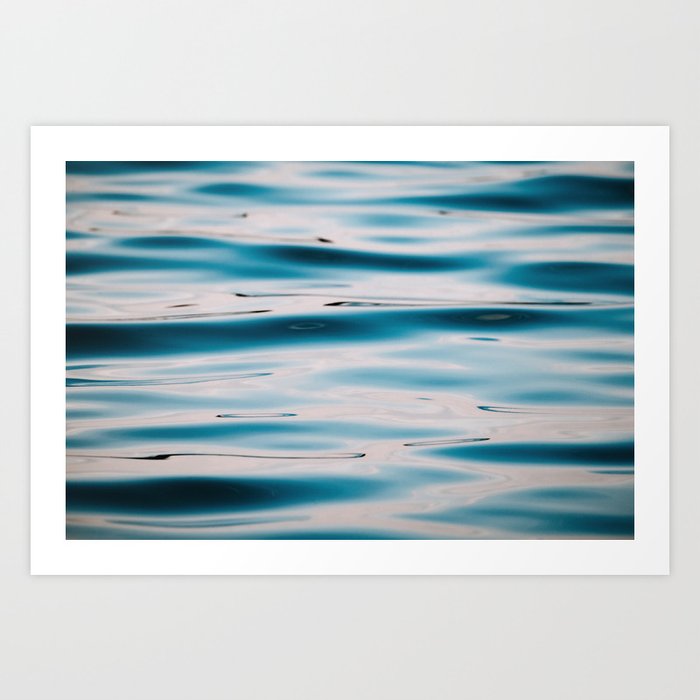 Abstract And Minimalist Water Surface  Art Print