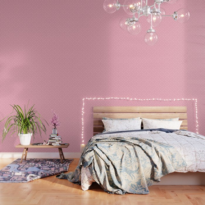 Pink Repeat Pattern Wallpaper