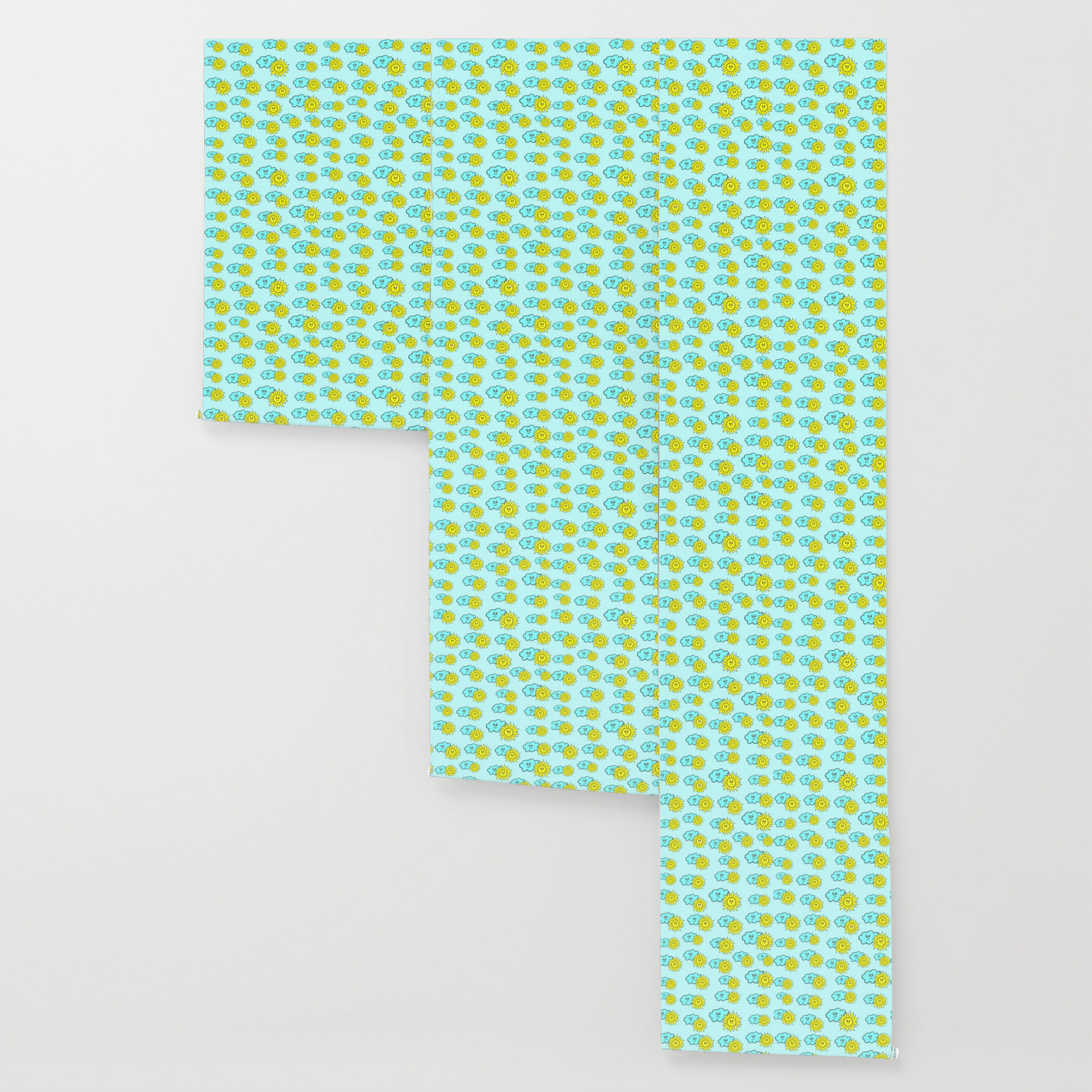 Cute Baby Design In Blue Wallpaper By Marionboe Society6