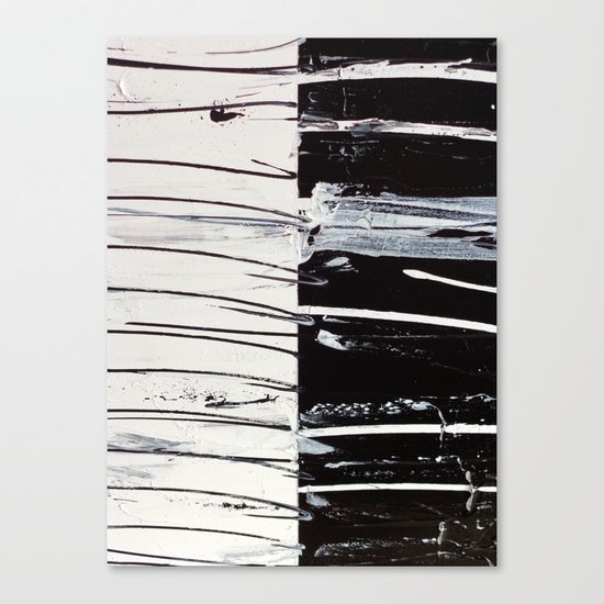 Black & White Close Up Canvas Print