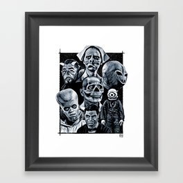 The Many Faces of The Twilight Zone Framed Art Print