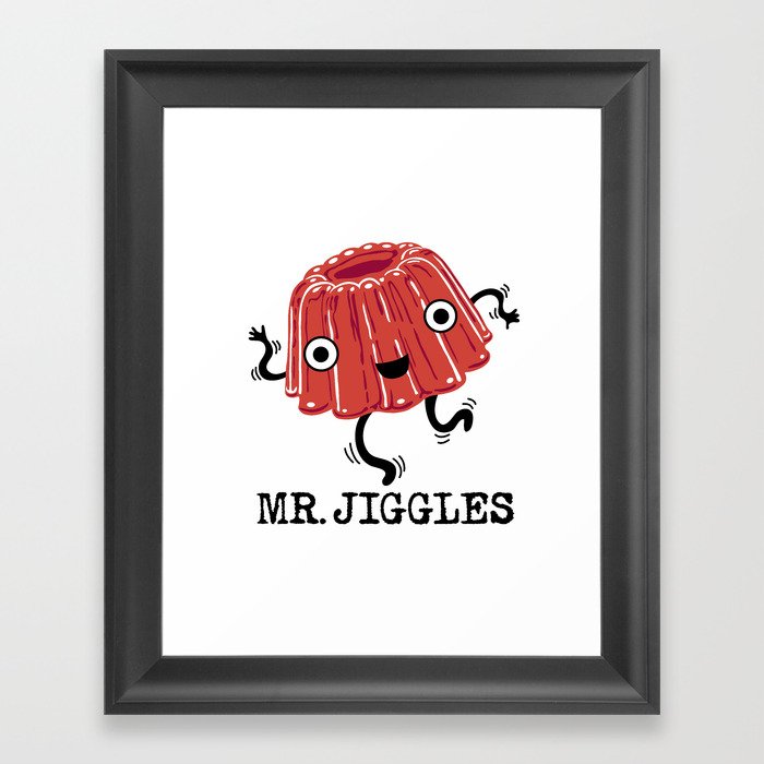 Mr Jiggles - jello Framed Art Print