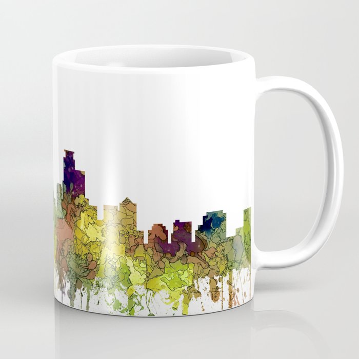 Minneapolis, Minnesota Skyline SG - Safari Buff Coffee Mug