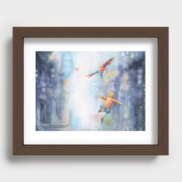 Can You Fly in Rain? Recessed Framed Print