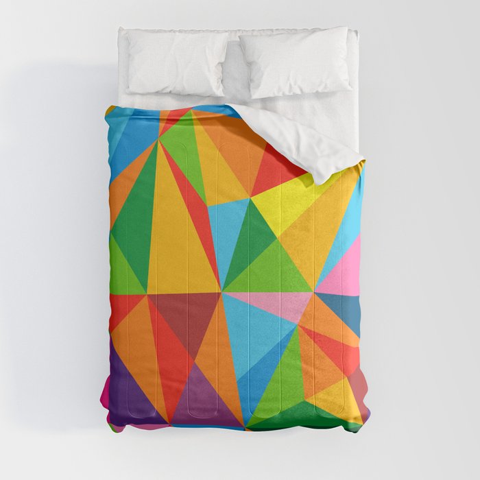 Full Color lowpoly artwork Comforter