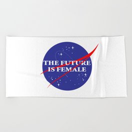 NASA The Future Is Female Beach Towel