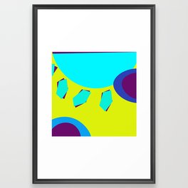 sunshine purple Framed Art Print