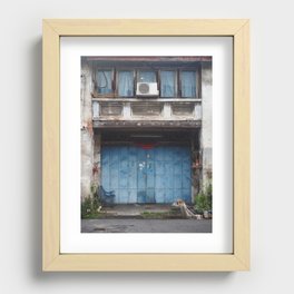 Old Doors in Georgetown, Penang Recessed Framed Print