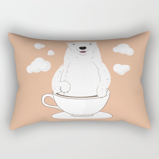 Take a Cup of Bear Rectangular Pillow